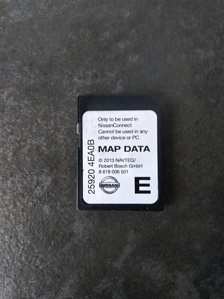 Mapa karta SD Nissan Qashqai Nawigacja Navi 7341899255 oficjalne