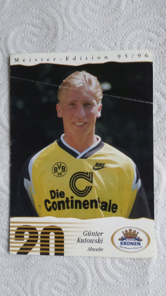 Karta Gunter Kutowski BVB Borussia Dortmund 95/96