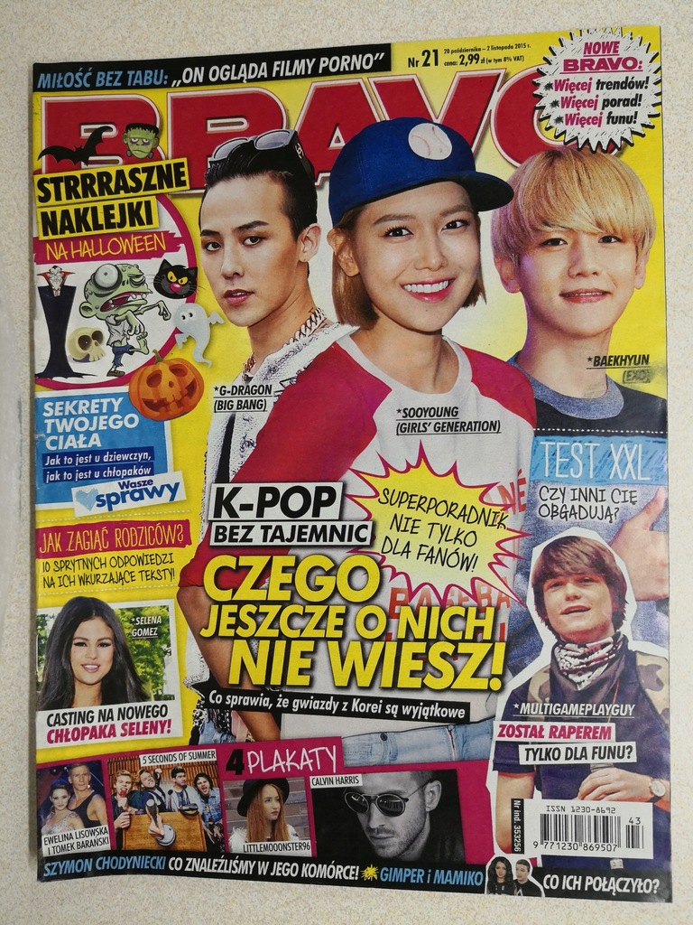 BRAVO NR 21/2015 - G-DRAGON / BAEKHYUN !!!!!