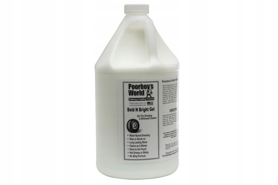 POORBOY'S - Bold N Bright Tire Dressing Gel 3,8L