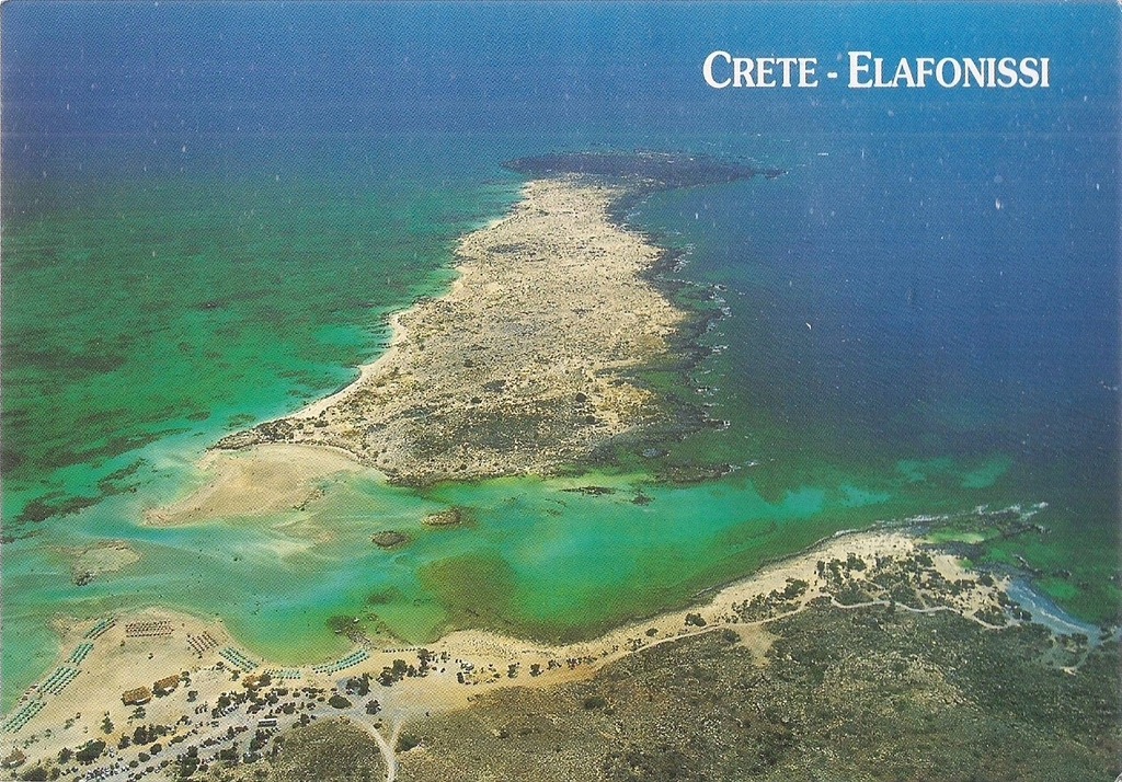 ELAFONISSI Panorama z lotu ptaka KRETA GRECJA