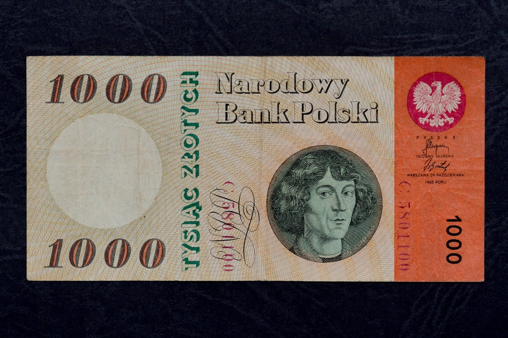 1000 złotych 1965 C 5801100 Narodowy Bank Polski