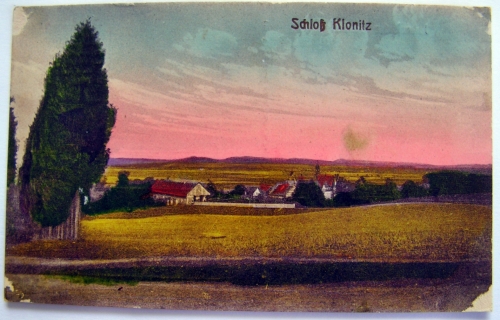 KŁONICE - KLONITZ , panorama, pałac.