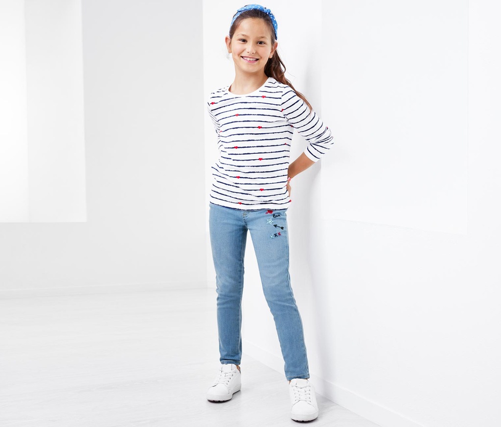 TCHIBO spodnie tregginsy jeans 146/152 NOWE