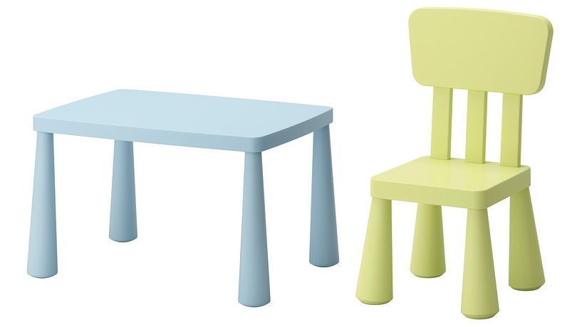 IKEA MAMMUT stolik plus krzesełko  MEBLE DZIECIĘCE