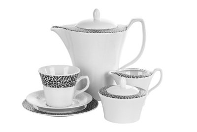 CHODZIEŻ VENUS BLACK WHITE Serwis kawowy 39/12