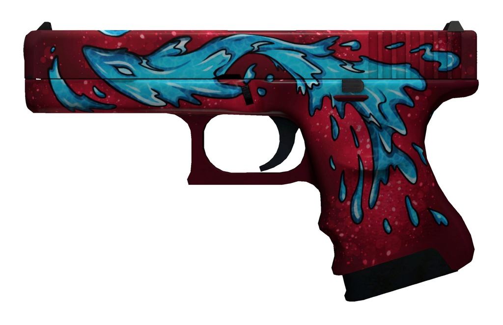 SKIN CSGO GLOCK-18 WATER ELEMENTAL MW 4/5 żywiołak