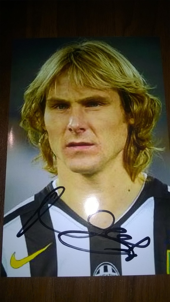 autograf Pavel Nedved Juventus Turyn