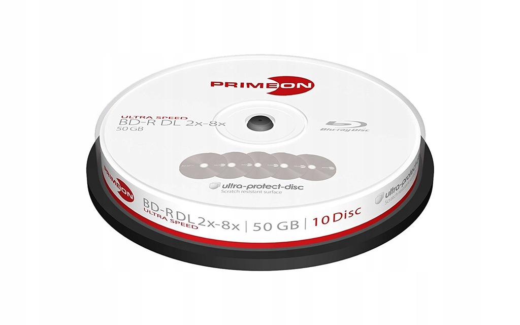 PrimeOn BD-R DL 50 GB 8x płyty cake10 sztuk OKAZJA