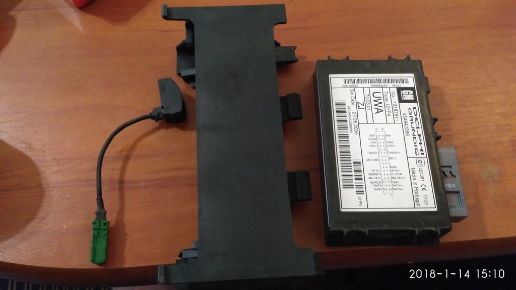 Opel moduł UWA UHP4 Bluetooth WYLOGOWANY zestaw