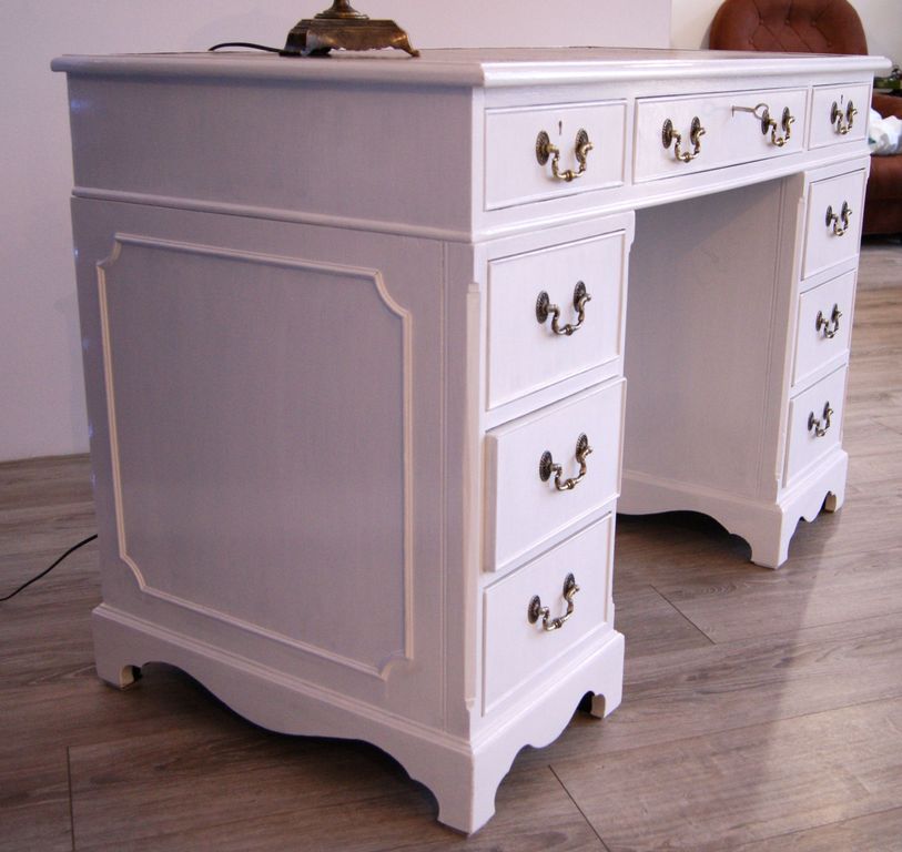 biale BIURKO shabby chic prowansja skandynawski