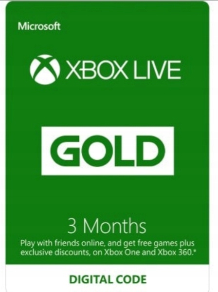 Xbox Live Gold 3 Miesiące XBOX ONE/ 360