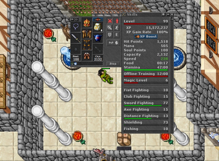 TIBIA BONA @ 99 KNIGHT @ NIEZAREJESTROWANY