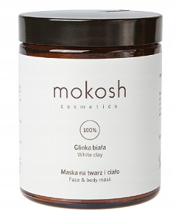MOKOSH GLINKA BIAŁA MASKA NA TWARZ I CIAŁO 180ml