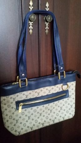 Louis Vuitton torebka vintage LV granatowa