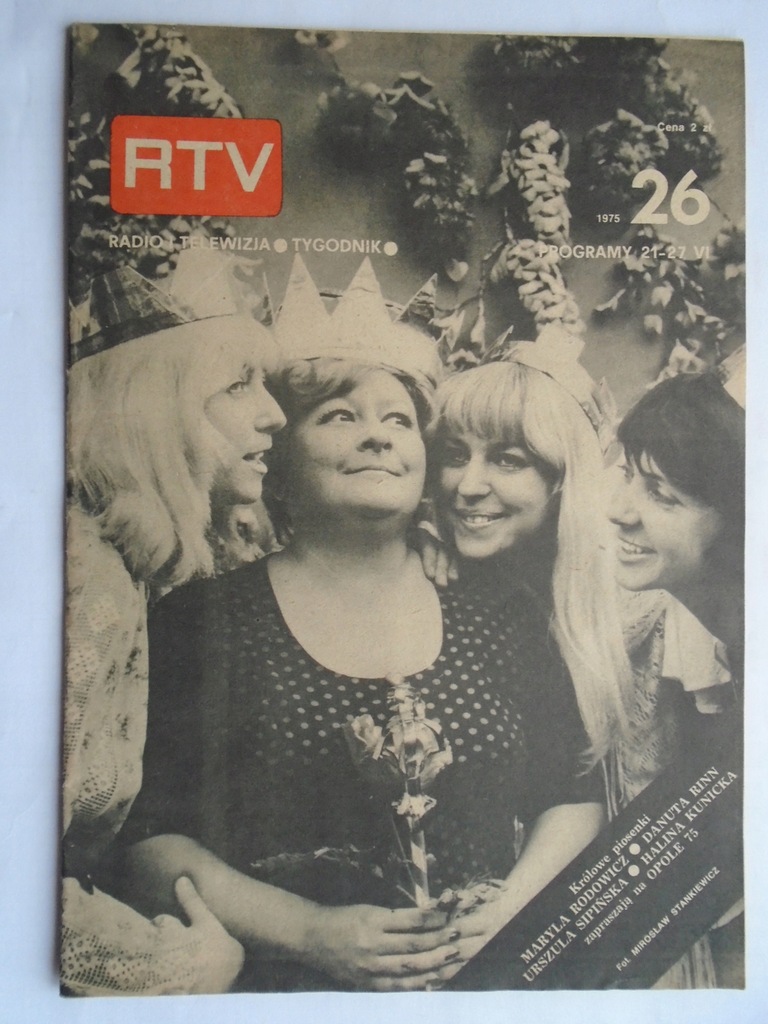 RADIO I TELEWIZJA TYGODNIK 1975 RODOWICZ SIPIŃSKA