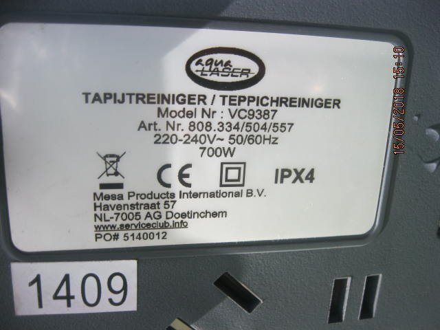 ODKURZACZ WODNY AQUA LASER VC 9387 700 W 7353173487 ODKURZACZ WODNY AQUA LASER VC 9387 700 W 7353173487