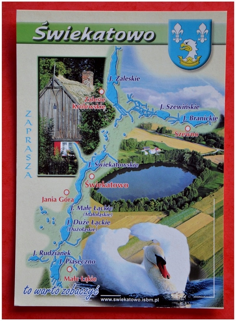 Świekatowo.Jeziora Gminy Swiekatowo / mapa / herb