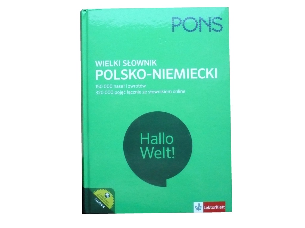 PONS - WIELKI SŁOWNIK POLSKO-NIEMIECKI HALLO WELT