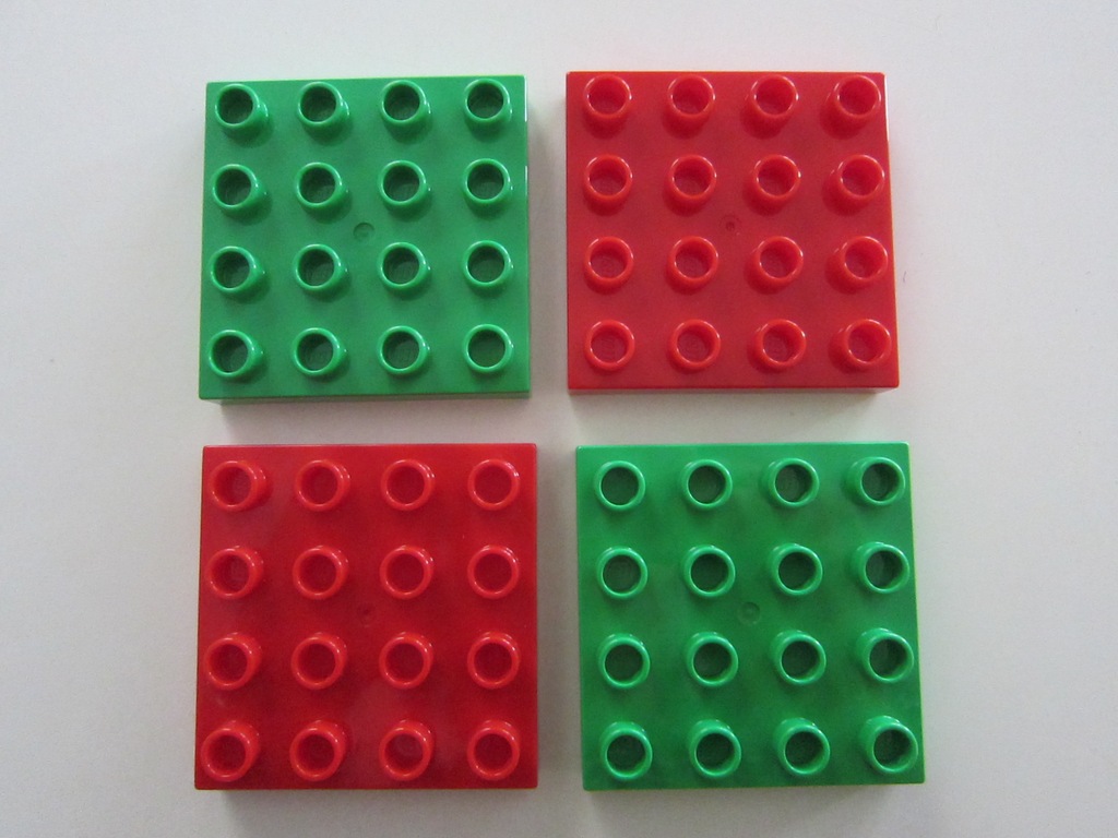PŁYTKA BUDOWLANA CIENKA 4x4 LEGO DUPLO