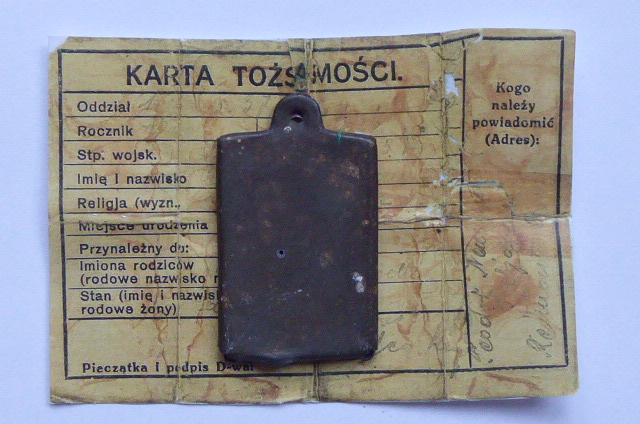 !!! Oryginalny nieśmiertelnik wz. 1920 - II RP !!!