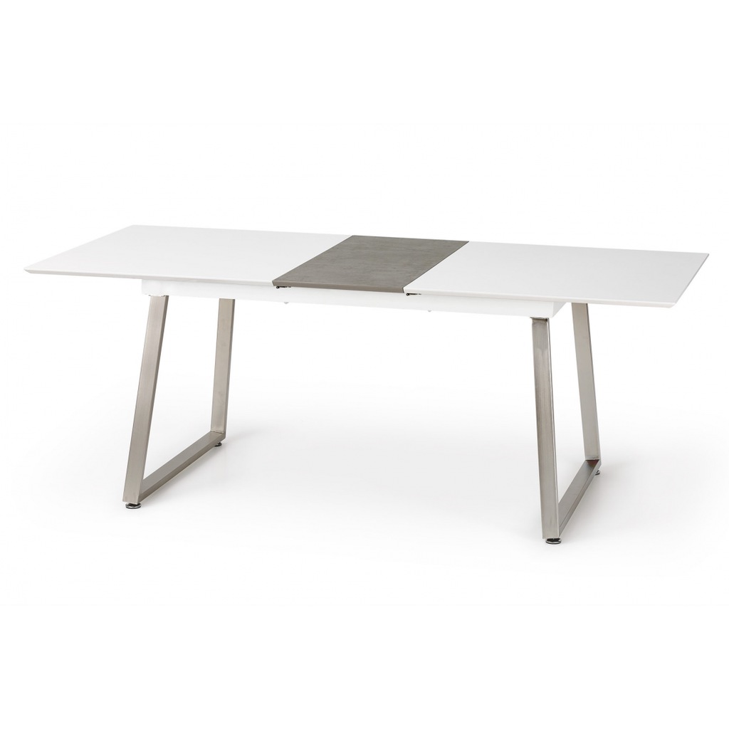 Stół THOMAS biały beton 160-200 x 90 cm Halmar