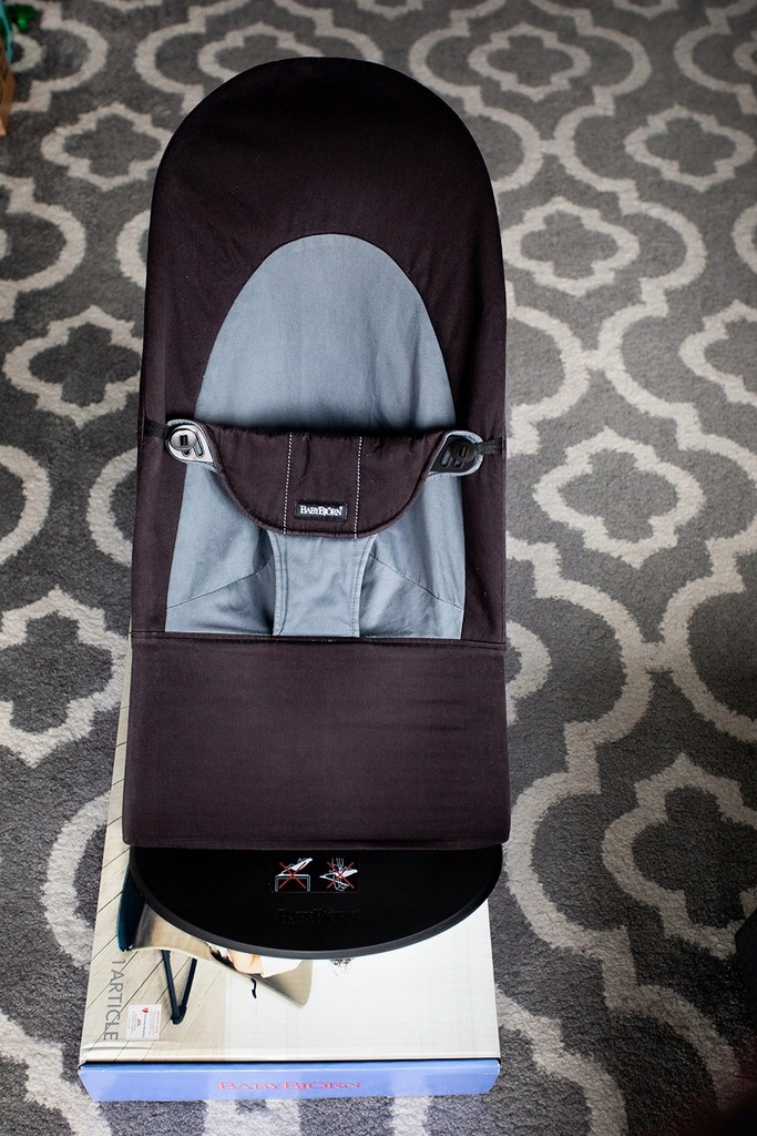 BABYBJORN leżaczek bujak czarny BALANCE SOFT