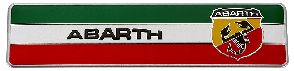 Znaczek Emblemat ABARTH Fiat 500 itd Flaga