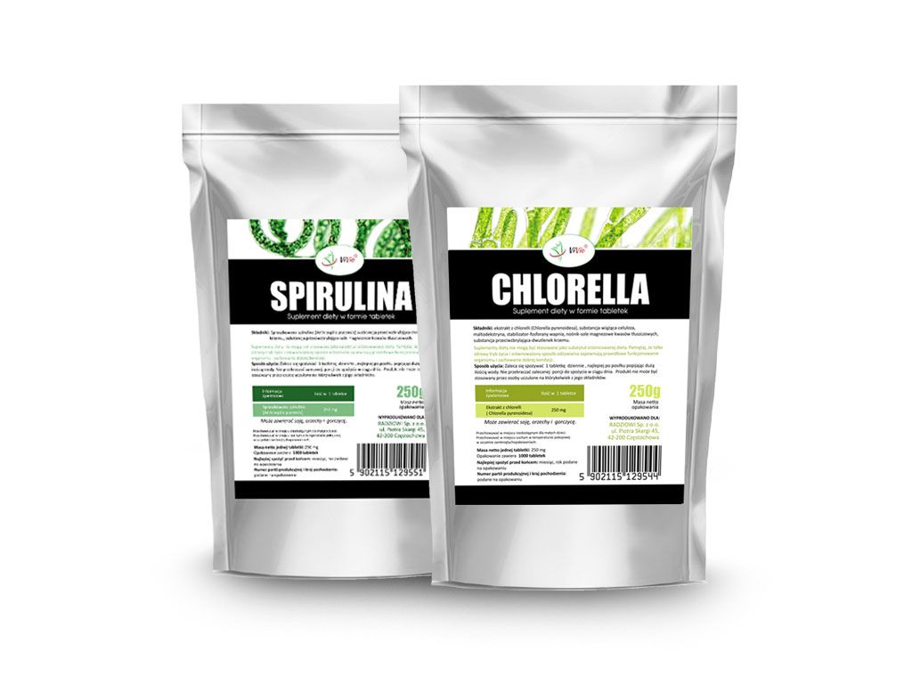 Spirulina Chlorella Zestaw 2000 Tabletek 6942880674 Oficjalne Archiwum Allegro 4534