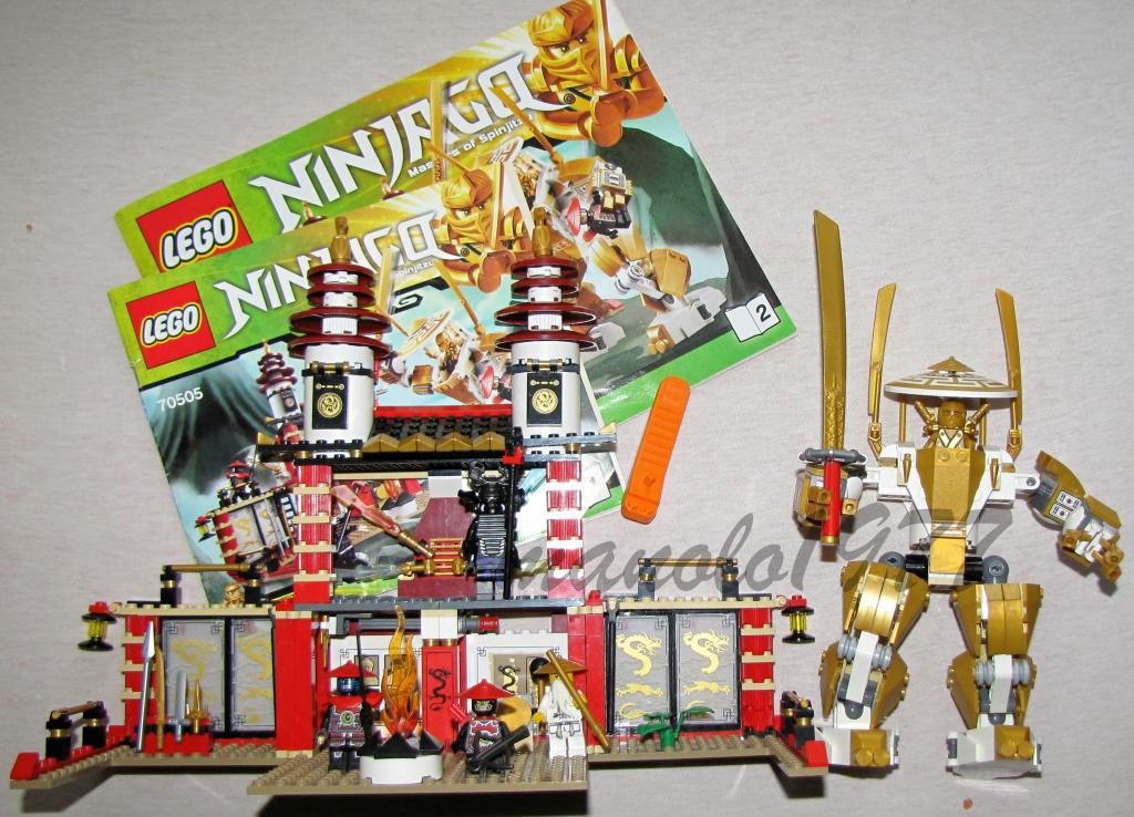 LEGO NINJAGO 70505 Świątynia Światła ZŁOTY MECH - 7548110899 ...