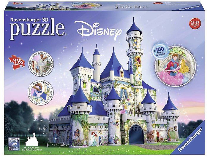RAVENSBURGER 3D PUZZLE ZAMEK DISNEY 125104 216 el 7095375527