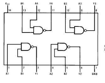 7438 PC 4x 2-wejściowa bramka NAND O.C.  = UCY7438