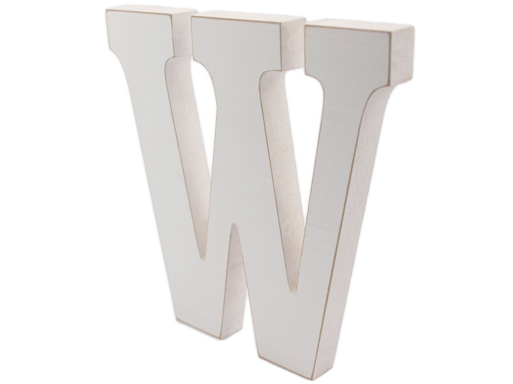 Litera W literki drewniane prezentt 3D duże 18cm
