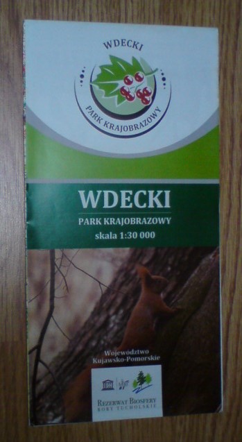 WDECKI PARK KRAJOBRAZOWY mapa 2016 r.