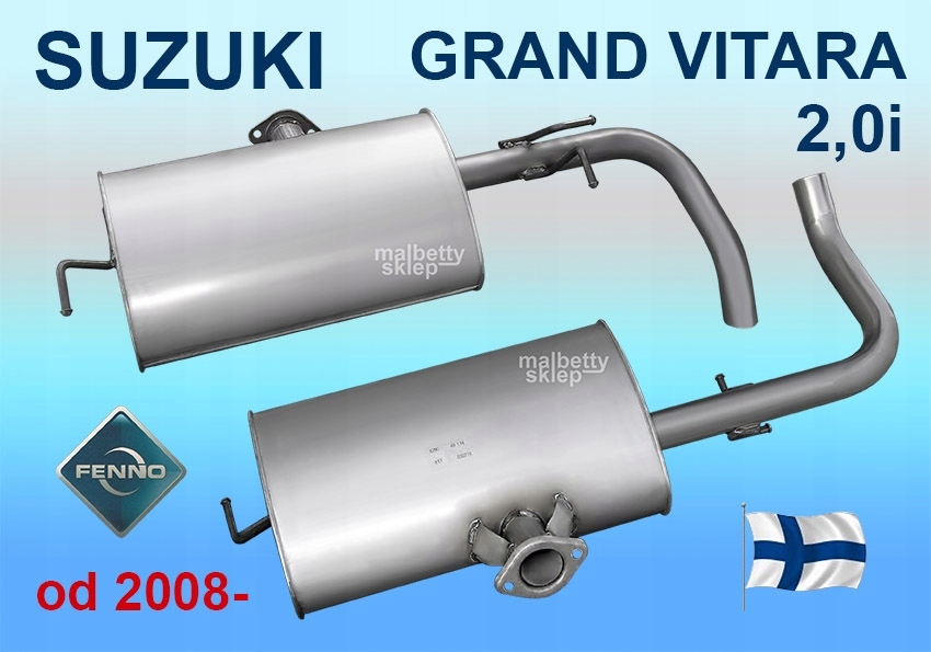 Tłumik końcowy SUZUKI GRAND VITARA 2,0i od 2008