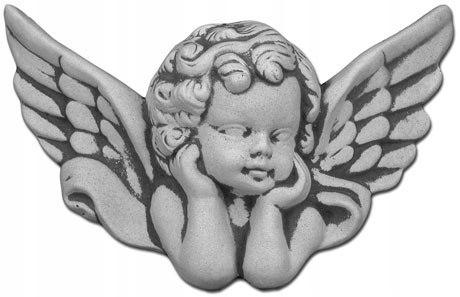 Sztukateria betonowa motyw aniołek 14cm
