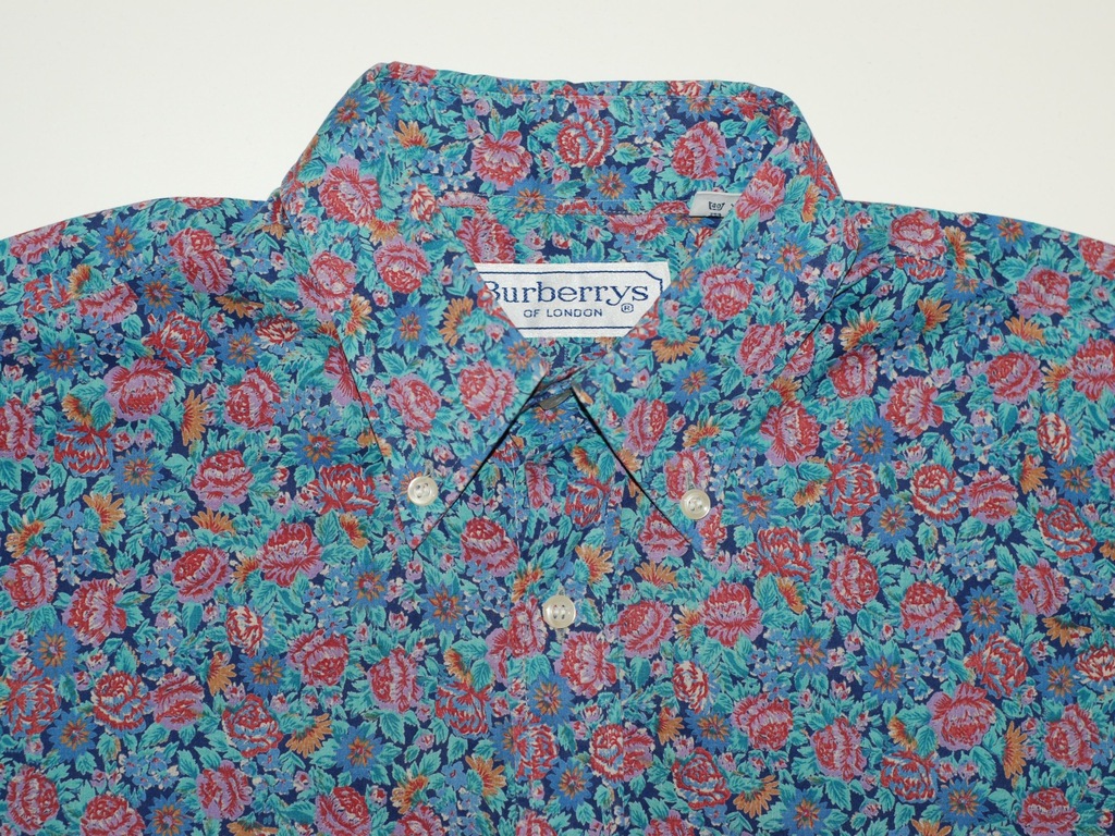 BURBERRYS koszula w kwiatowy wzór łączka vintage M