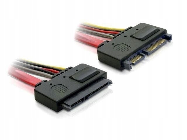 Delock kabel SATA przedłużacz (M/F) 7-pin + zasila