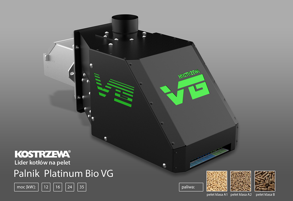 Palnik na pelet Kostrzewa VG 35 kW zestaw!
