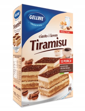 TIRAMISU Ciasto i krem GELLWE 450g PROMOCJA