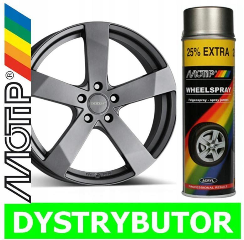 MOTIP LAKIER FARBA FELG kołpaków STALOWY GRAFIT - 5200931944
