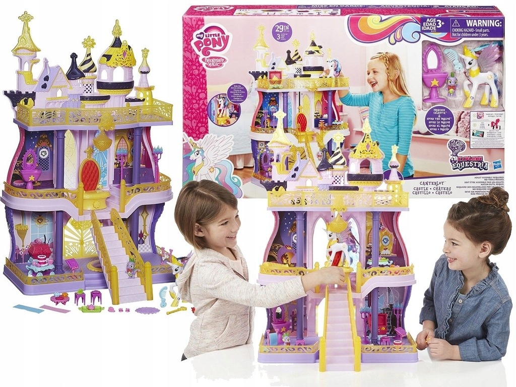 MY LITTLE PONY ZAMEK CANTERLOT + KUCYK + AKCESORIA