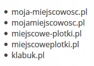 moja-miejscowosc.pl miejscowe-plotki.pl klabuk.pl