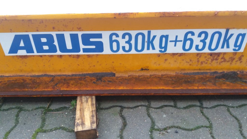 Suwnica belka podsuwnicowa abus 2x630kg