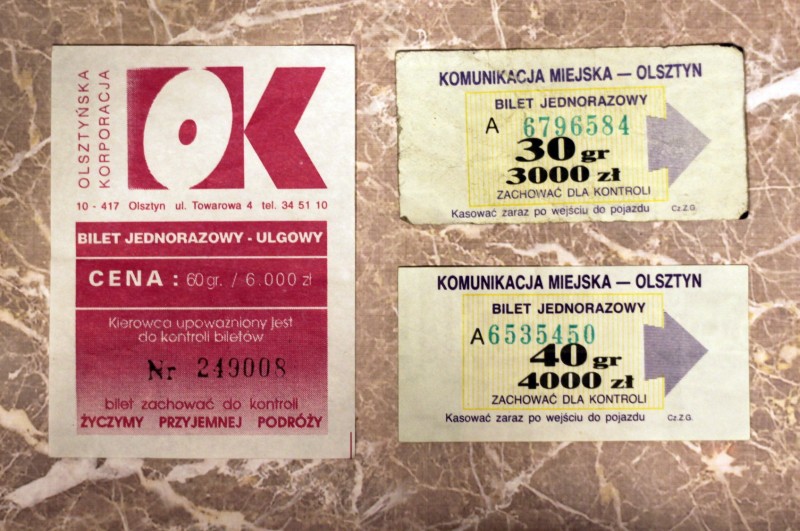 Bilety Olsztyn Okejka UNIKAT Denominacja