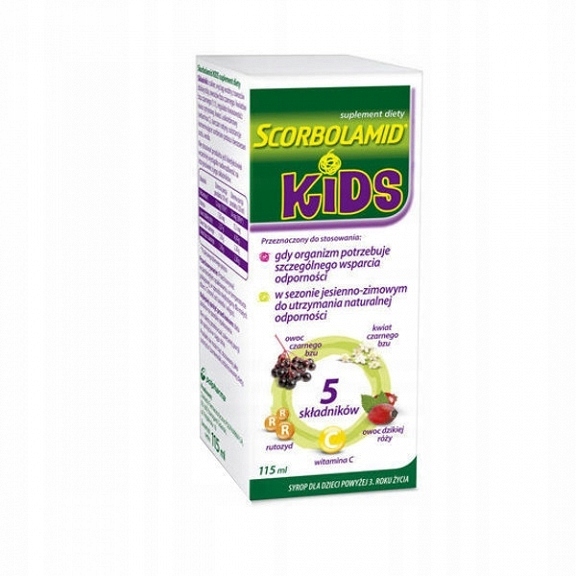 SCORBOLAMID KIDS + syrop, 115 ml