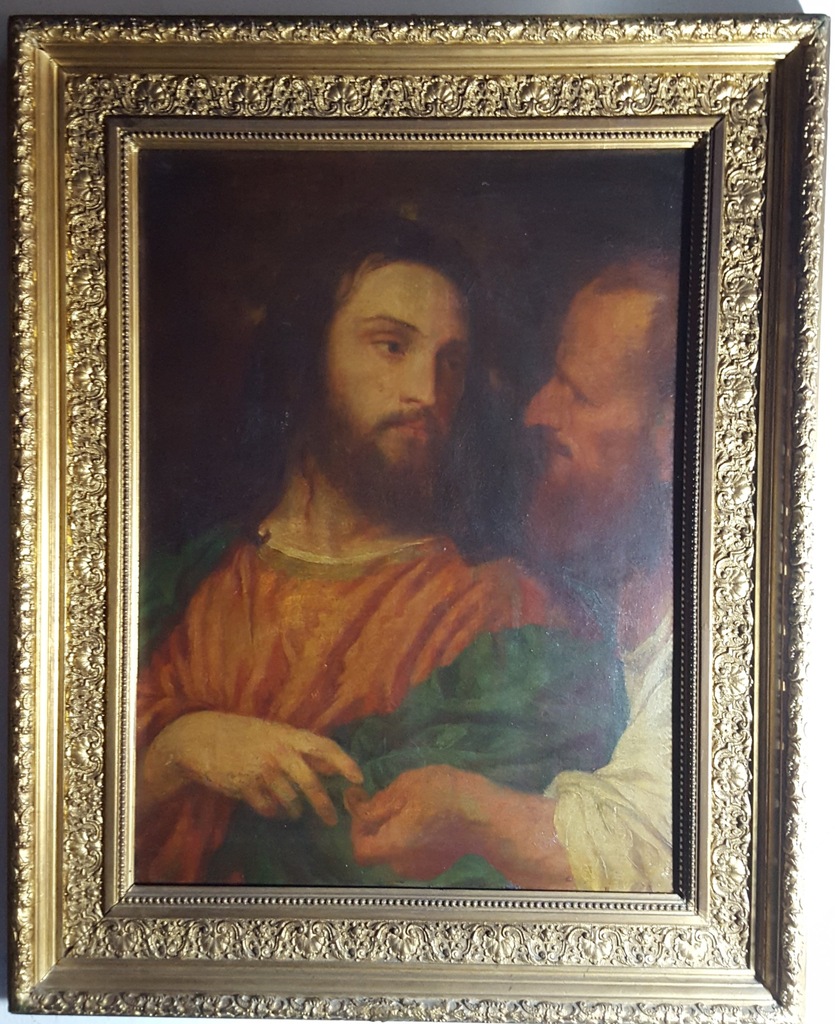 obraz olejny grosz czynszowy kopia Tycjana