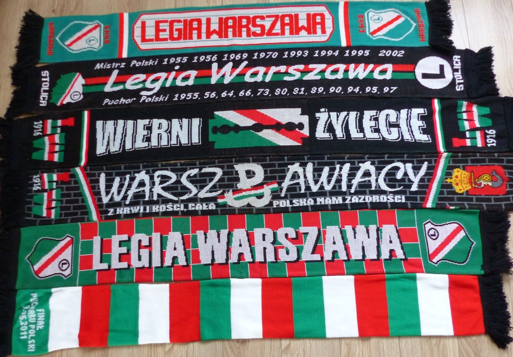 Legia Warszawa szalik PASIAK FINAŁ PP 2011