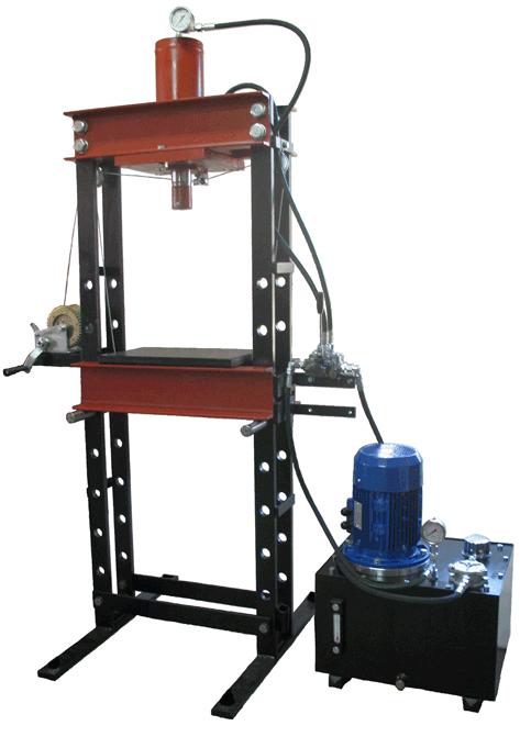 Prasa hydrauliczna 25 ton + zasilacz elektryczny