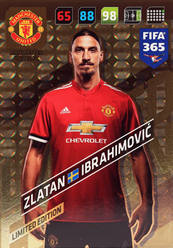 XXL Zlatan IBRAHIMOVIC Limited KARTA FIFA 365 2018